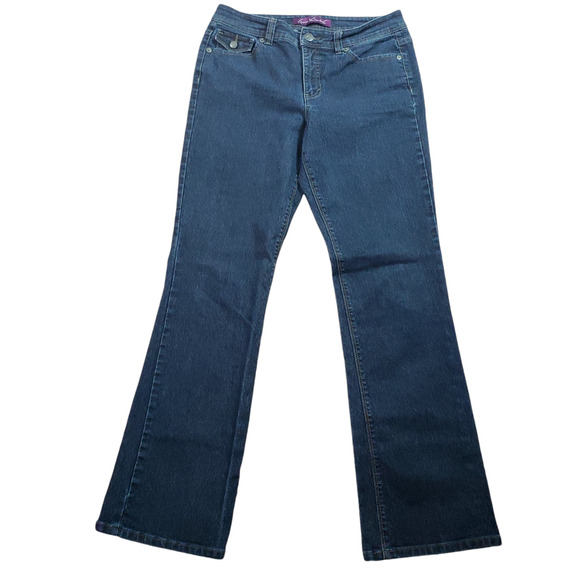 Gloria Vanderbilt Isadora Jeans Womens 10 Bootcut Button Flap Pockets Cowgirl - Picture 1 of 8